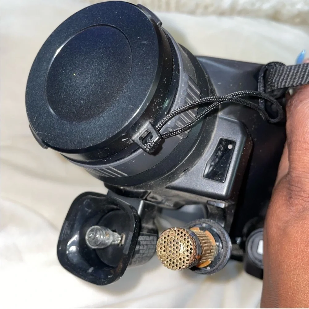 Vintage 1992 JVC Black Video Camera with Red Strap NOT TESTED